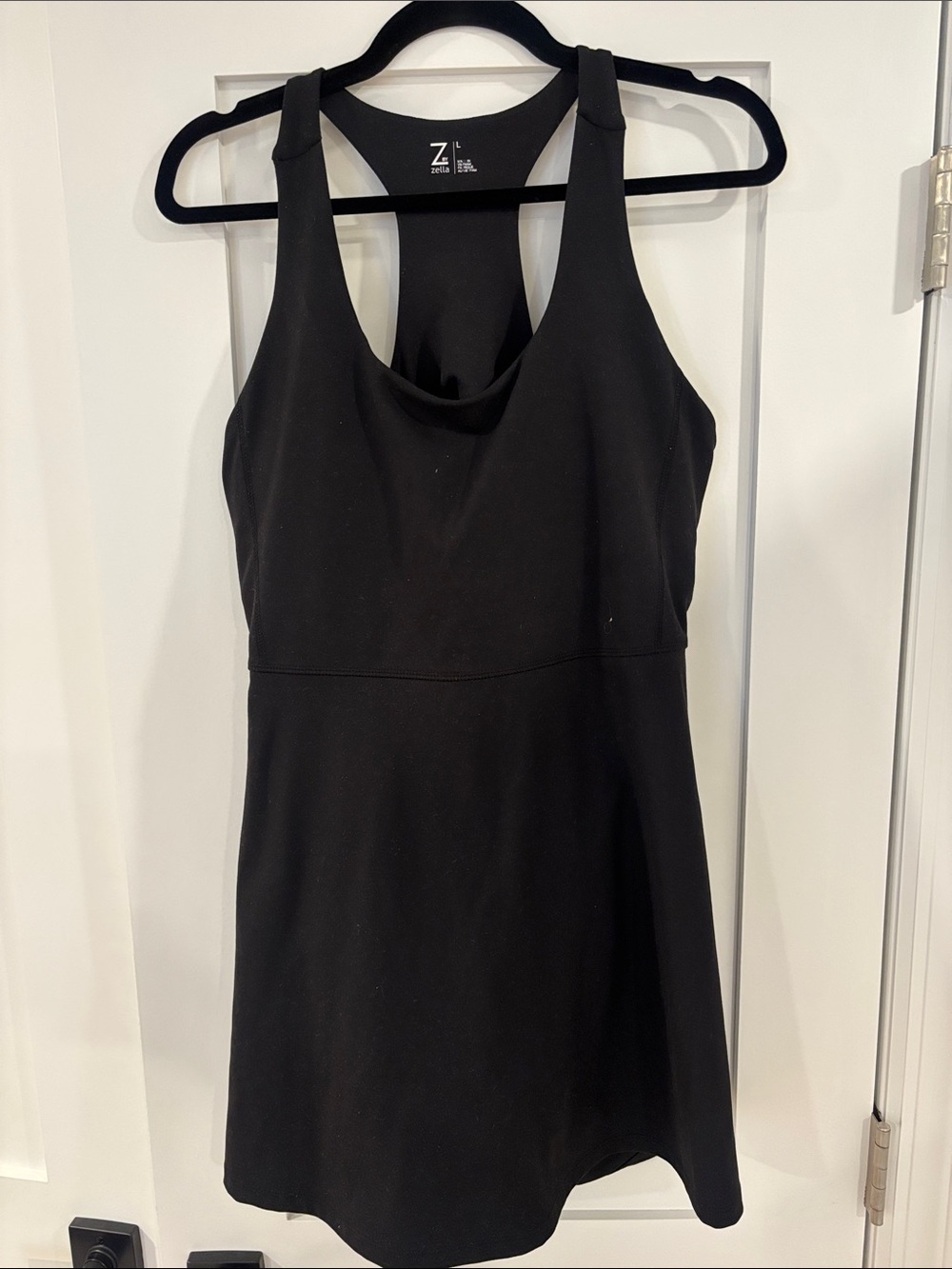 Zella Black Racerback Tank Dress - Black